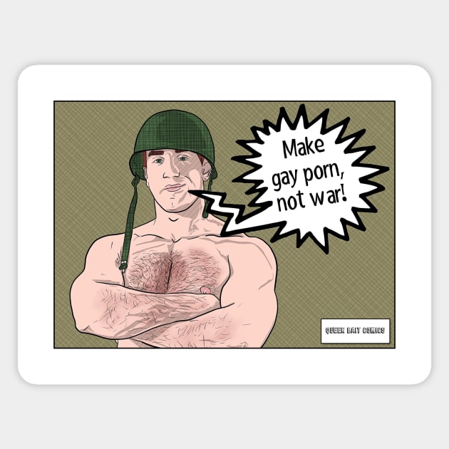 Queer Bait Comics: Gay Porn Sticker by JasonLloyd